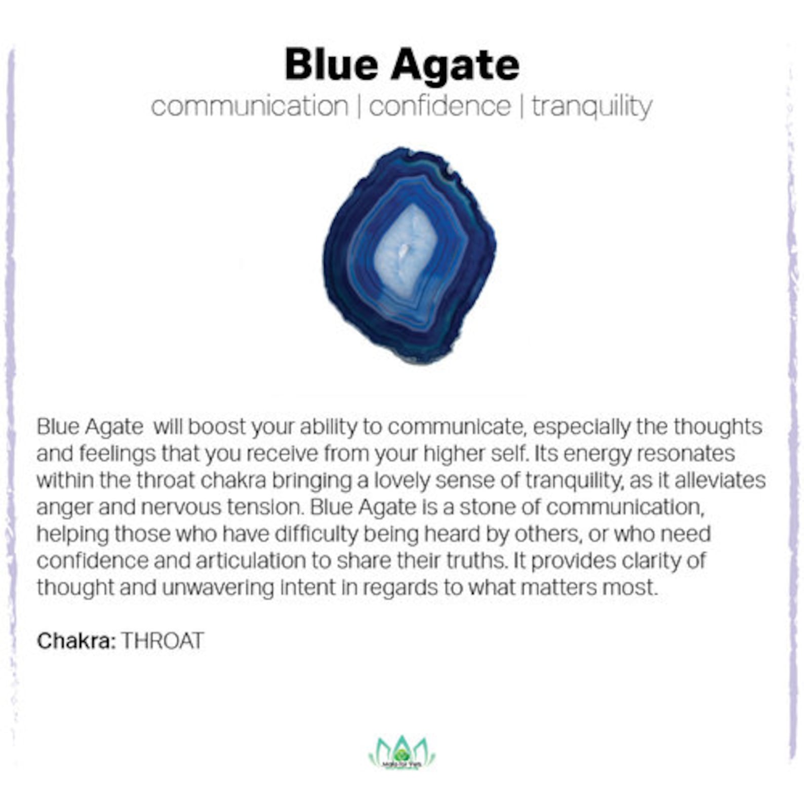 Distinctive bright BLUE AGATE Chakra gemstone pendant on 925 Etsy