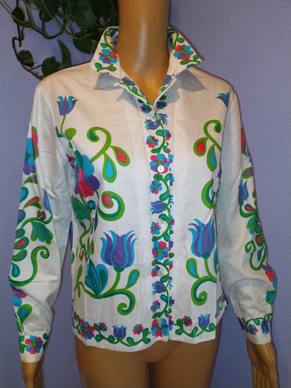 NOS True Vintage 1960s Peter Pan collar Japanese s
