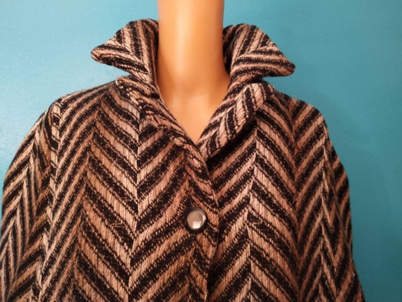 SALE Gorgeous Handmade Vintage cape poncho jacket… - image 2
