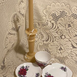 Crown Regent Bone China Trio Vintage Cup and Saucer and Snack Set image 6