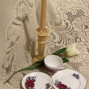 Crown Regent Bone China Trio Vintage Cup and Saucer and Snack Set image 2