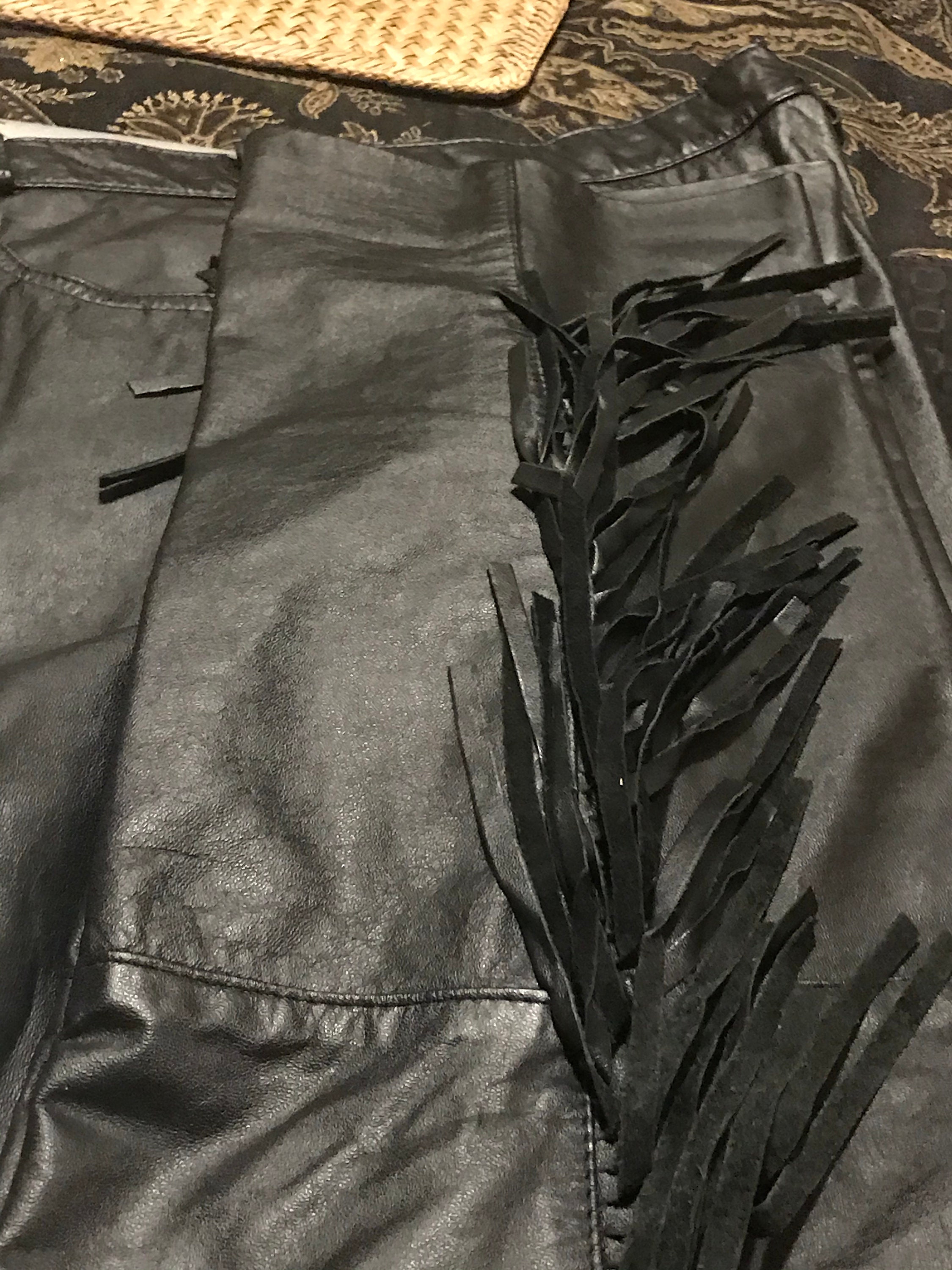 Chaps équitation Homme Style Western Pantalon Chap En Cuir Suédé Pour Homme - Style Amérindien Équitation - Neuf Pantalon Cowboy Cuir
