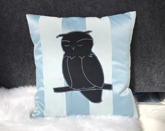 Owl Cushion Cover PDF Pattern (45cm x 45cm), DIY Woodland Decor