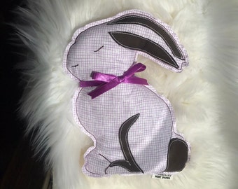 Soft Bunny made from Recycled Material / Vintage Fabric Rabbit