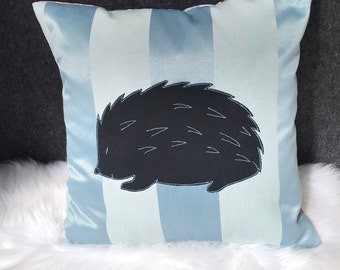 Hedgehog Cushion Cover PDF Pattern (45cm x 45cm), DIY Woodland Decor