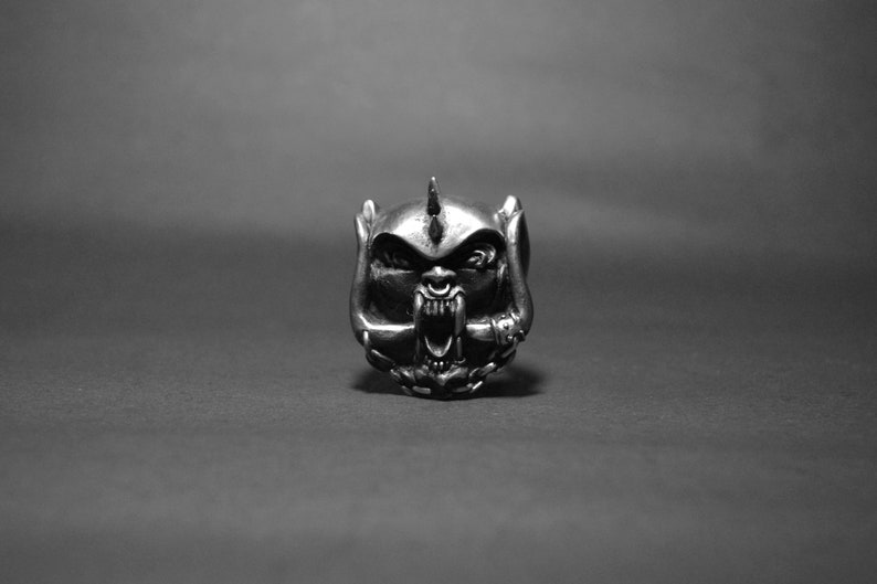 Snaggletooth, Lemmy Kilmister, Motorhead, Ace of Spade, skullring, skull ring, skull rings, rock, bearded ring, metal, motorhead ring 