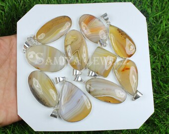 AAA Quality Pendants Lot Amazing ! 925 Silver Plated Pendant Bezel Pendant Wholesale Lot Wholesale Yellow Tiger Eye Pendant Lot