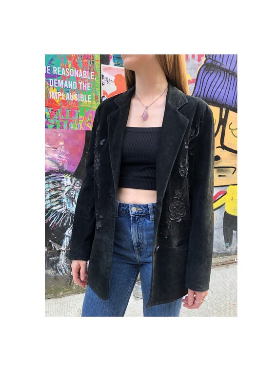 Floral Oversized Blazer Authentic 80s Vintage