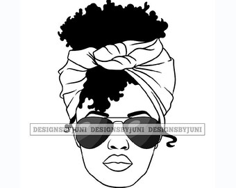 Download Afro Woman Head Svg Etsy