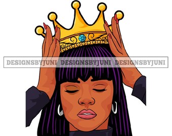 Free Free Black Queen With Crown Svg