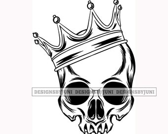 Download Crown Skull Svg Etsy
