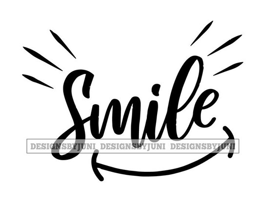 Süße Zitat Lächeln Glück glücklich schöne schöne SVG PNG Etsy