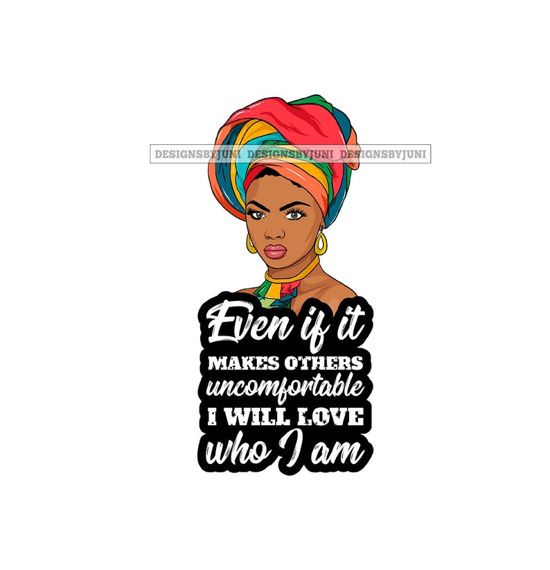 Afro Pretty Woman Quote Turban AfricanAmerican Classy