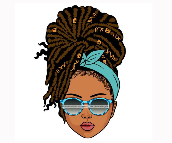 Image of Cute hairstyle drawing dreadlocks braid