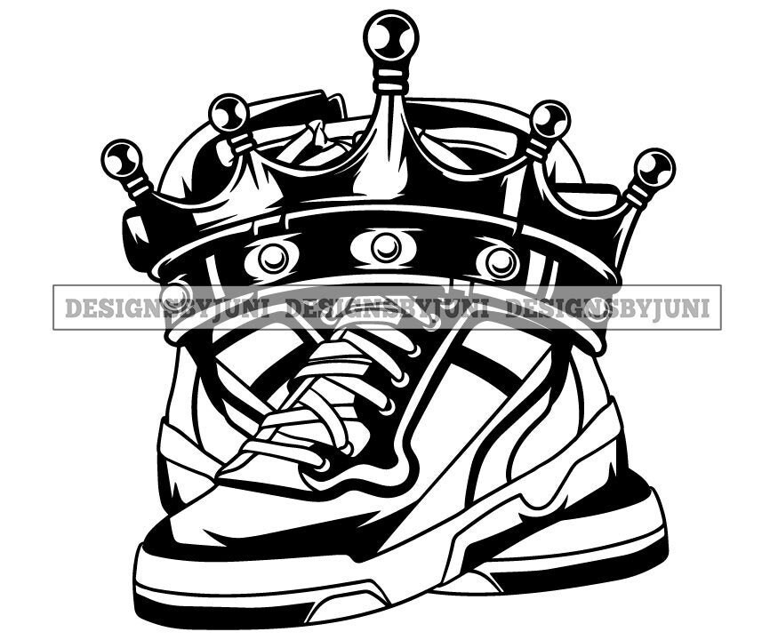 Shoes Sneakers Crown Glamour Fashion Luxury Jewelry Stylish Etsy