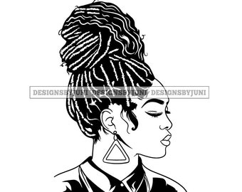 Afro Woman SVG Dreads Nubian Princess Queen Hair Beautiful - Etsy