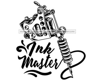 Tattoo machine frame with coils glyph icon Silhouette symbol Tattoo gun  Negative space Vector isolated illustration 4225931 Vector Art at Vecteezy