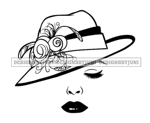 Silhouette Woman Hat Style Classic 