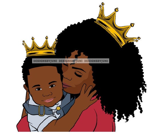 Black Woman Mom Afro Queen Little King Family Love Mother Son - Etsy UK Black Woman Mom Afro Queen Little King Family Love Mother Son - Etsy UK