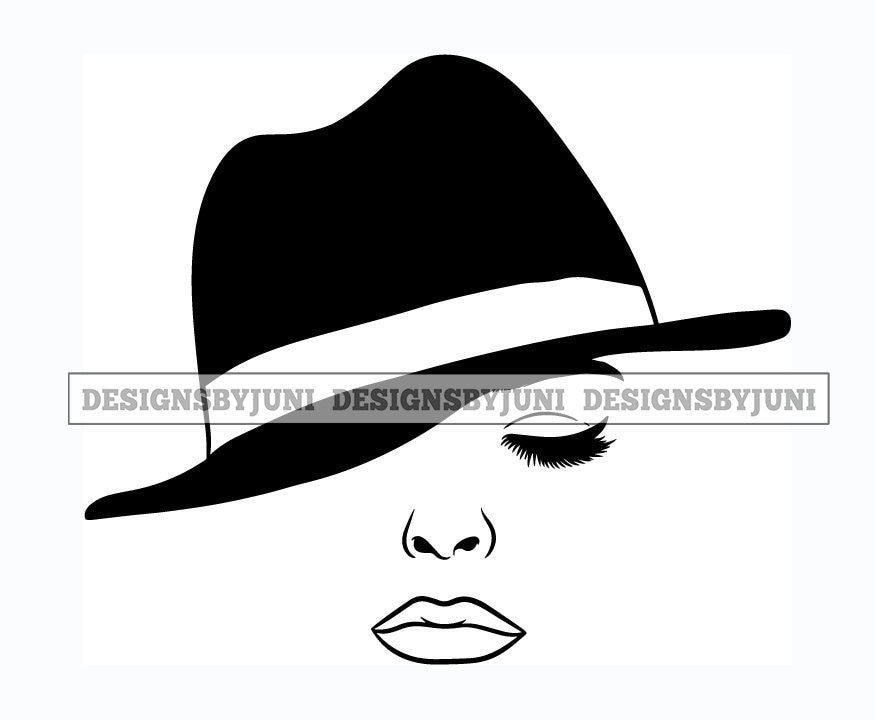 Silhouette Woman Hat Style Classic Fashion Headwear Diva Etsy