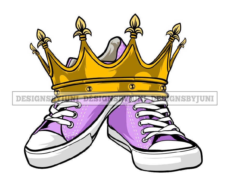 Shoes Sneakers Crown Glamour Fashion Luxury Jewelry Stylish Etsy