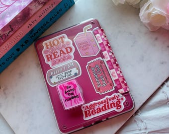 E-readergreep | Telefoongreep | Romance Reader | Ga weg, ik ben aan het lezen | Mag-kluis