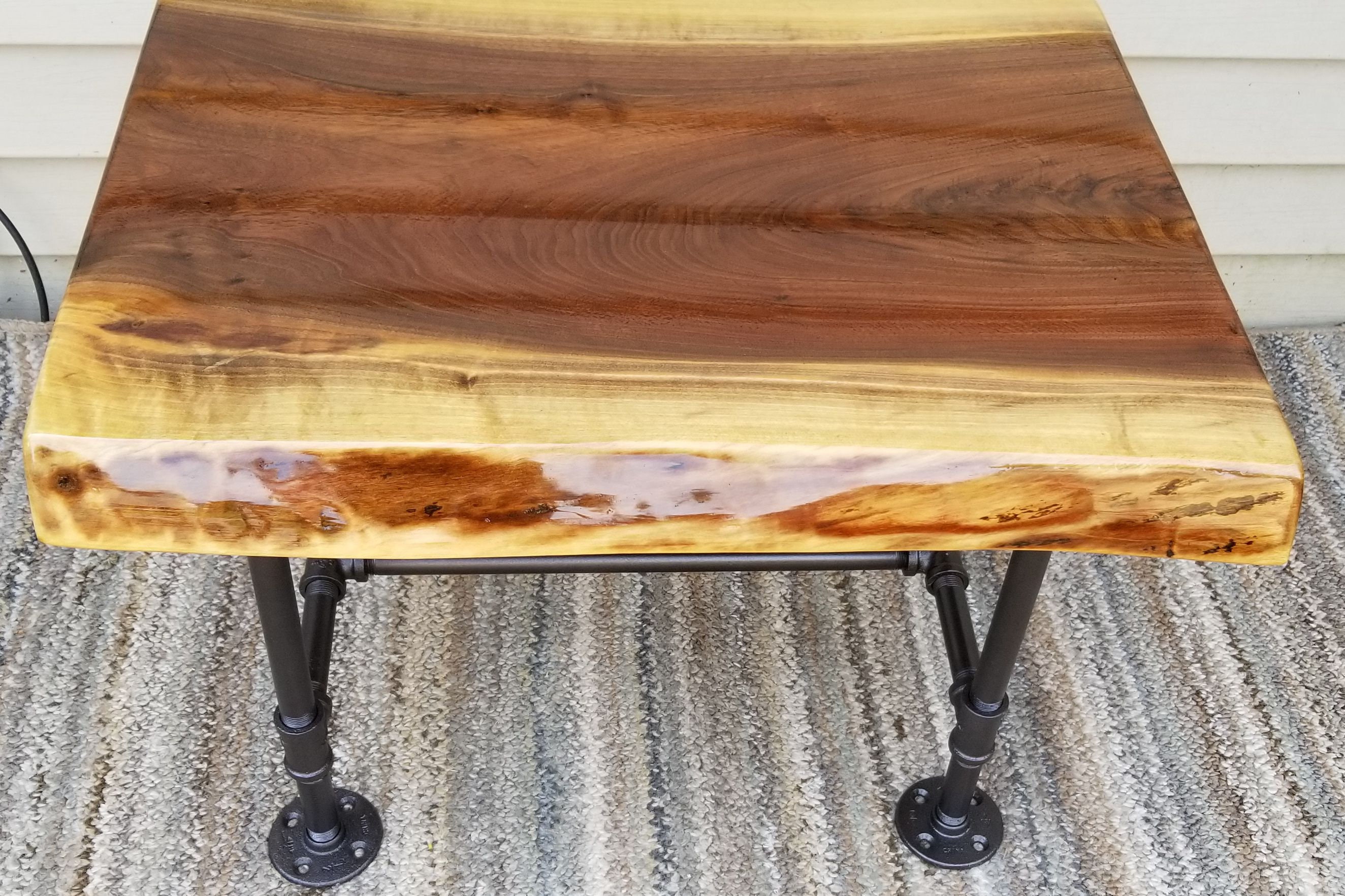 Live Edge Black Walnut End Tables Etsy