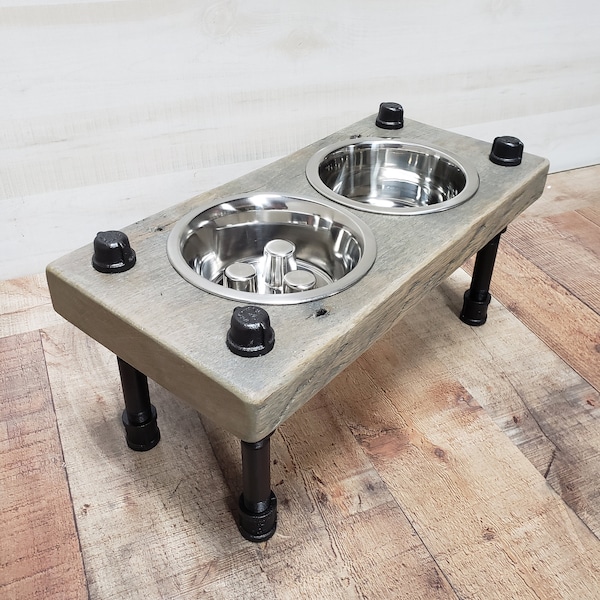 Rustic Dog Feeder Etsy