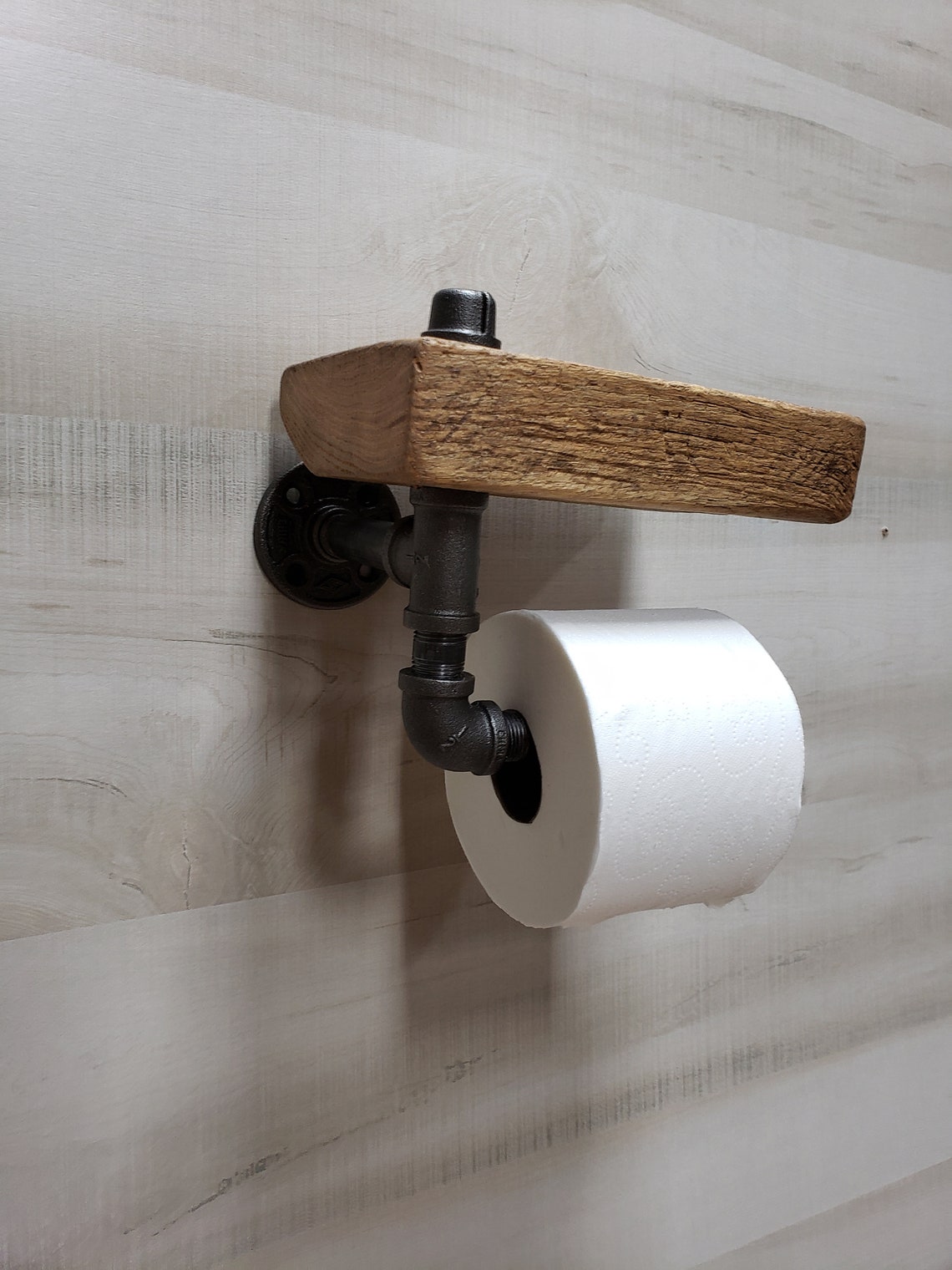Reclaimed Barn Wood Toilet Paper Holder Etsy