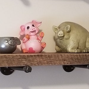 Single Shelf Reclaimed Barn Wood Accent Shelf