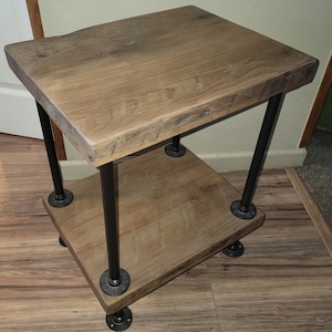 Reclaimed Barn Wood 2 Tier End Table