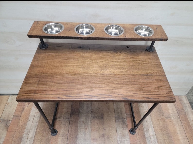 Elevated Cat Food Station Etsy