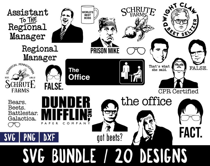 Download The Office SVG Bundle The Office Cut File The Office ...
