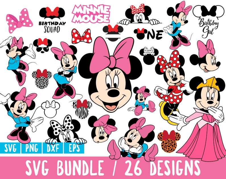 Download Minnie Mouse SVG Bundle Minnie Bundle SVG Disney SVG ...