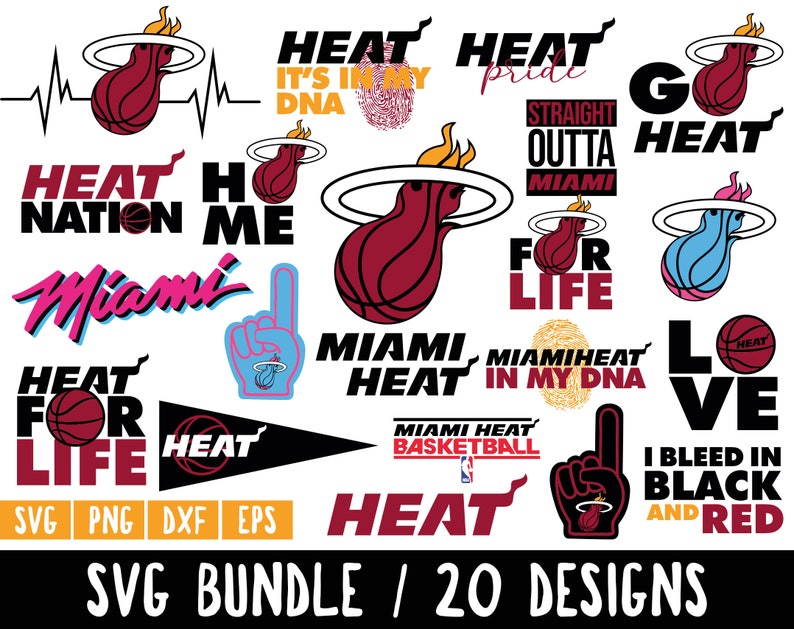 Download Miami Heat SVG Bundle NBA Team SVG Miami Heat Nation Shirt ...