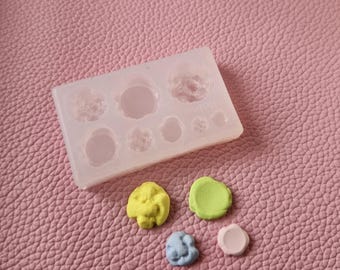 Biscuits silicone mold 4 sizes.