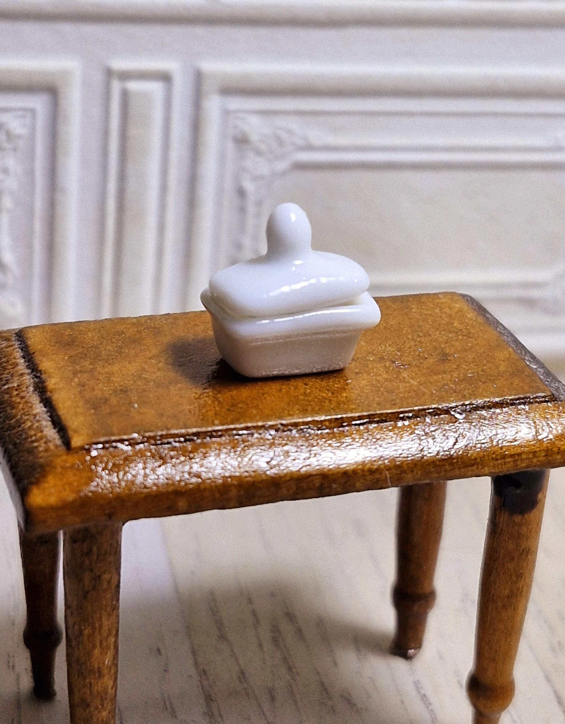 Desserte de cuisine miniature pour maison de poupée 1:12, aspect rustique - France