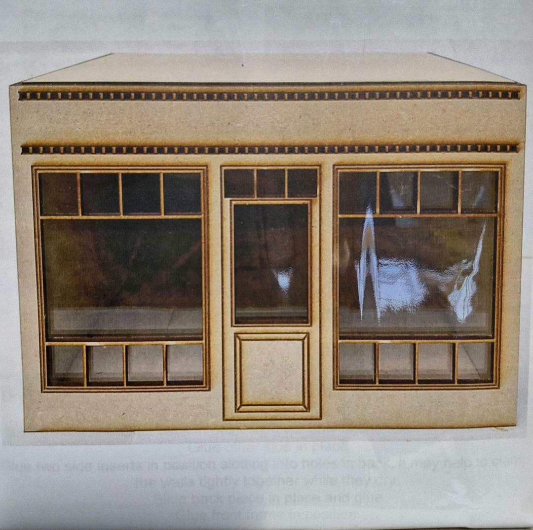 Model Shop Box 1:24 Scale Wooden Shop Room Box - Perspex Front DIY Kit - Etsy