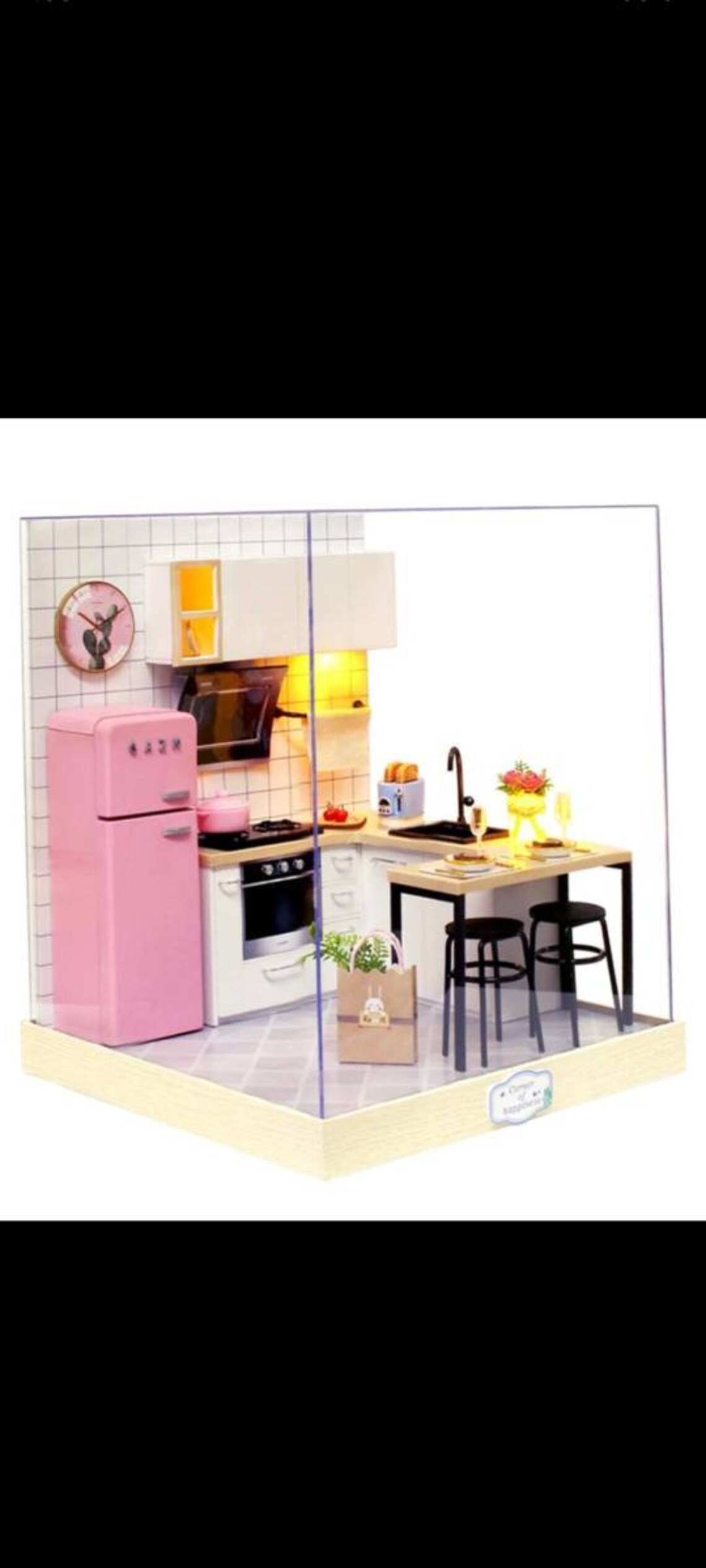 124 scale dollhouse kit DIY kitchen kit DIY assemble dust Etsy