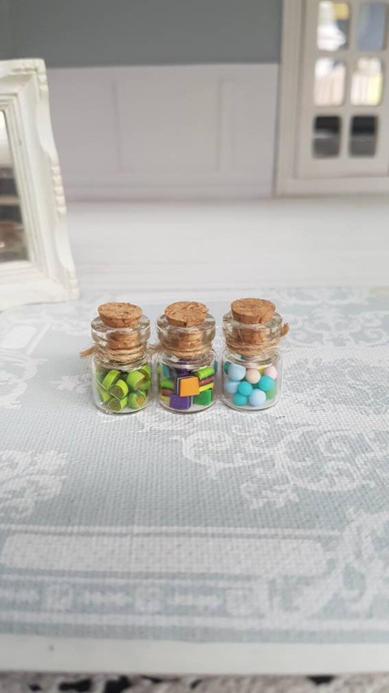 Download Sweet Treats Accessories Candies Candy Jar Lollies Miniatures Dollhouse Lolliesjars Candy Kitchen Jars Handmade Candy Glass Jars Dolls Miniatures Art Collectibles Kromasol Com