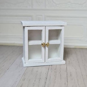 Skala 1:24, domek dla lalek, miniatury, akcesoria kuchenne, skala połówkowa, szafka, akcesoria do domku dla lalek, akcesoria do miniatur, styl shabby chic