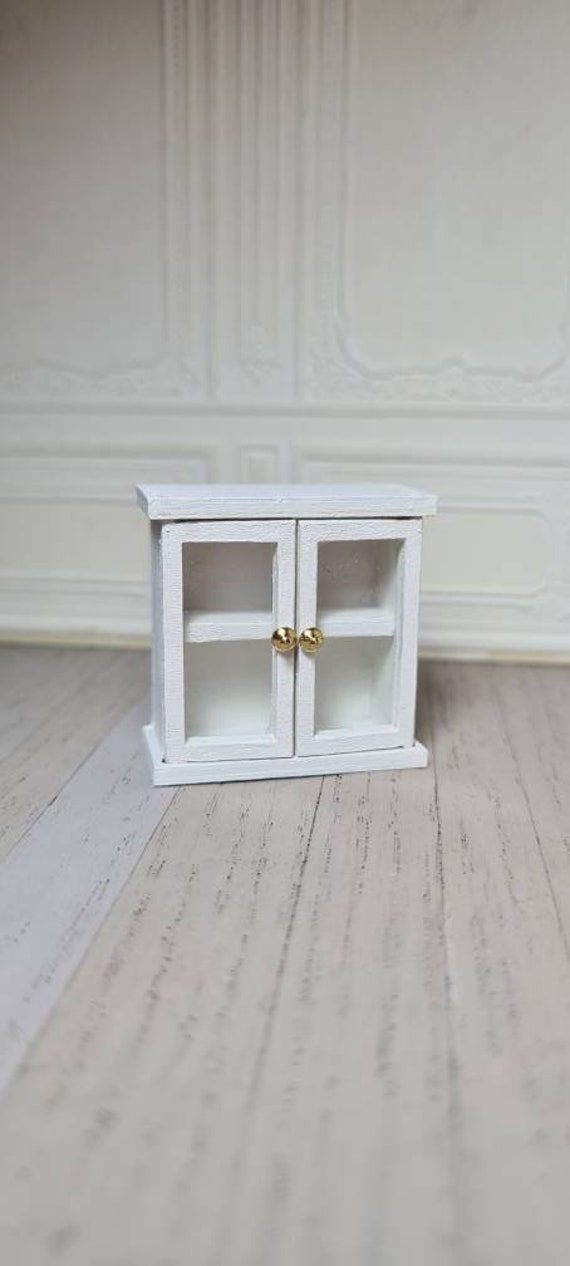 1:24 scale, Dollhouse, miniatures, kitchen accessories, half scale, cabinet, dollhouse accessories, miniature accessories, shabby chic,