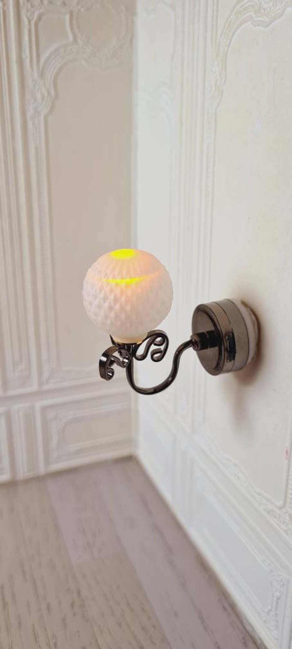 Dollhouse miniature LED battery light 112 scale porch wall Etsy