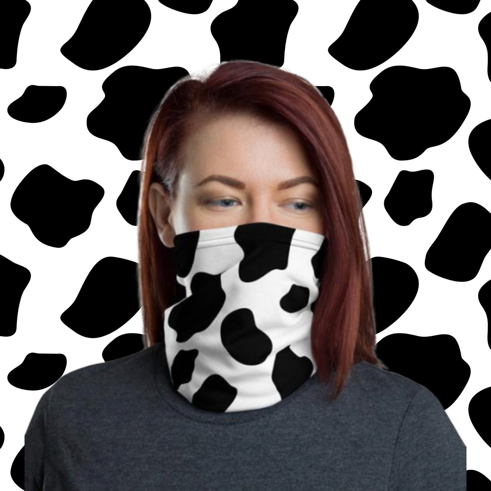 Cow Mask Cow Gaiter Cow Face Mask Animal Mask Vet MaskCow Etsy