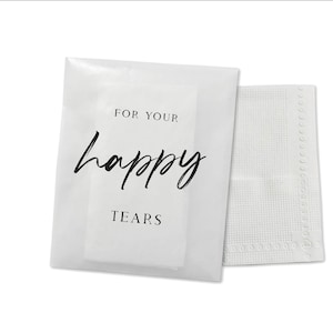Happy Tears Taschentücher Päckchen Hochzeitstücher | Etsy