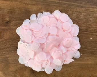 Biodegradable Confetti | Blushed Pink Confetti | 1 Litre | Confetti Circles