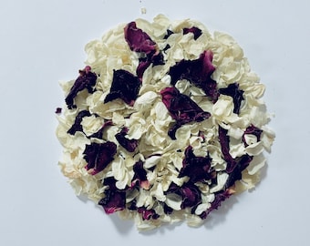 1 Litre Dried Deep Red and Pink Rose Petals and Yellow Calendula Wedding Confetti Home Fragrance 100/% Biodegradable Confetti