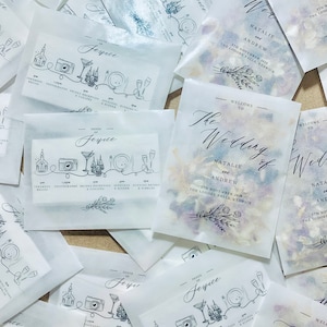 30 x Confetti Only Reverse Print Packets | Real Flower Petal Wedding Confetti | Natural | Order of Service Packets