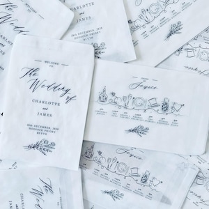 Biodegradable Personalised Confetti Packets | Real Flower Petal Wedding Confetti | Natural | Throw some Love Packets