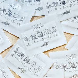 Personalised Order of Service Tissue Packets | Wedding Tissues | Wedding Guests | Biodegradable Packets | Order of Service